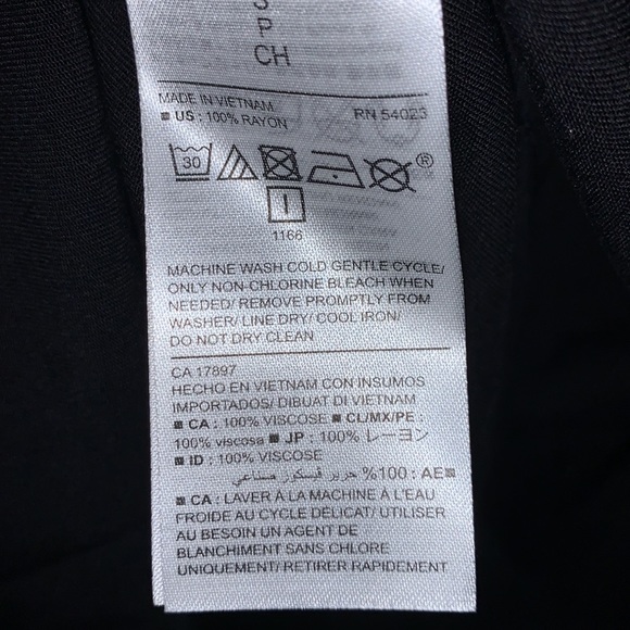 Old Navy Black Button Down Long Sleeve Shirt Dress NWT - Picture 12 of 12